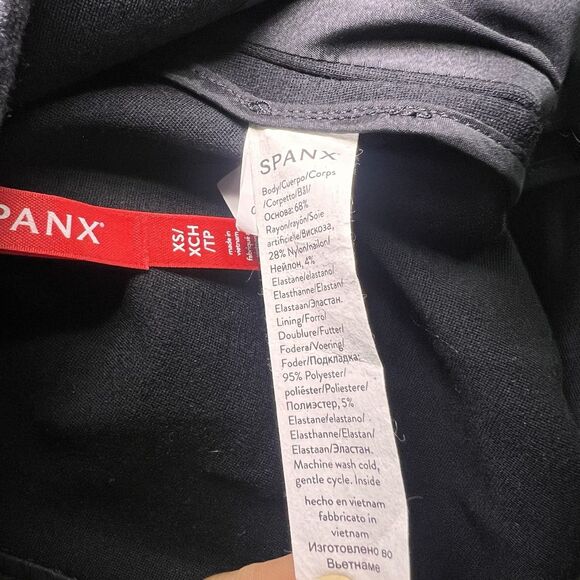 Spanx The Perfect Blazer Jacket Women’s XS Black Collarless Oversized Office - Picture 3 of 6